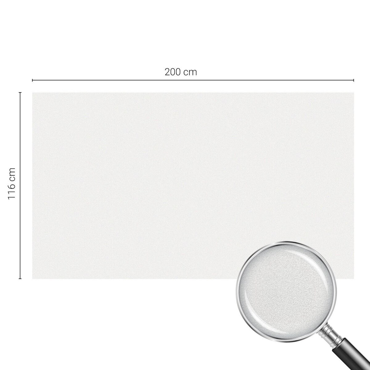 Naklejka na szybę dekoracyjna - Odcień złamanej bieli minimalistyczna elegancja - 200x116 cm
