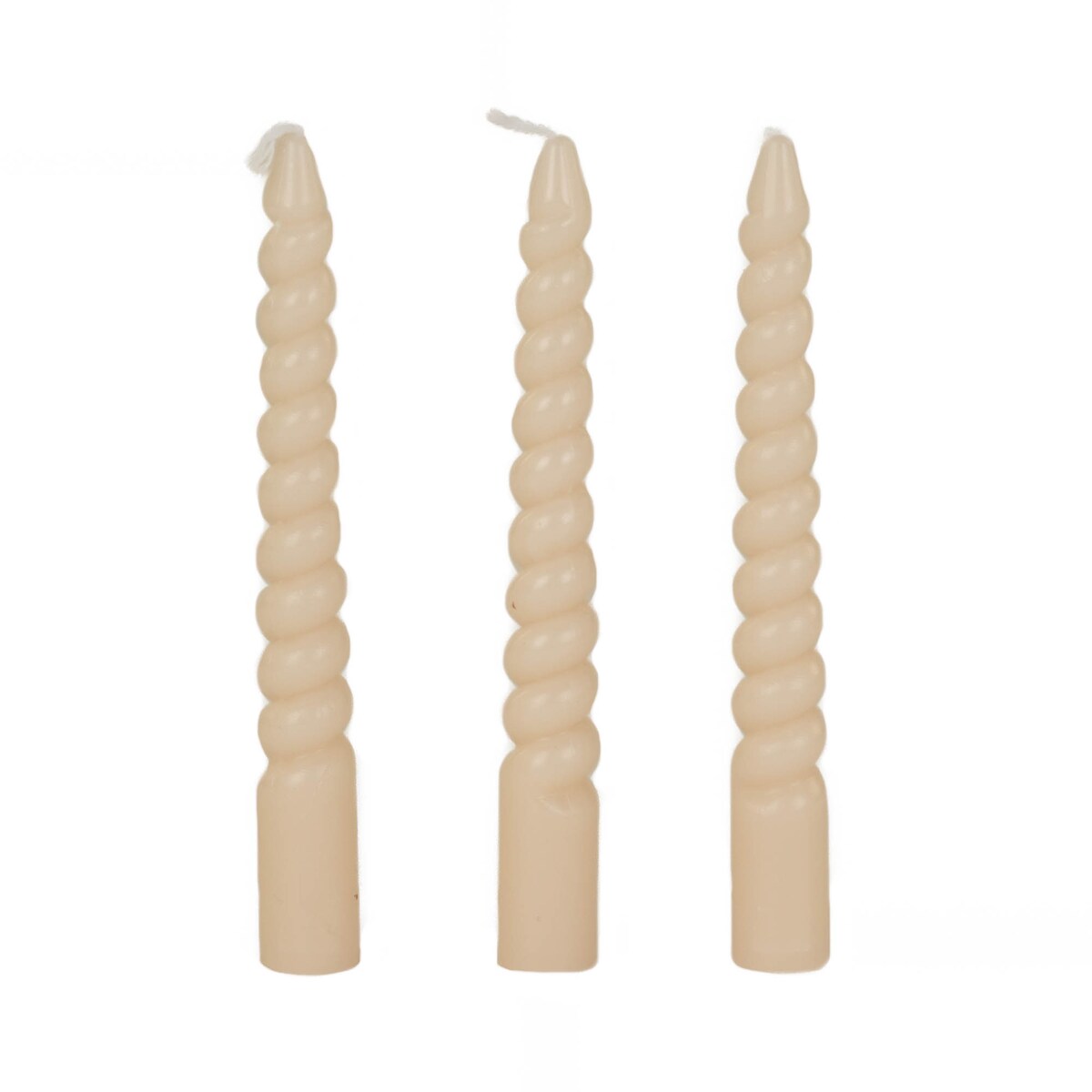 Spiralne świece stołowe z parafiny, 10 cm