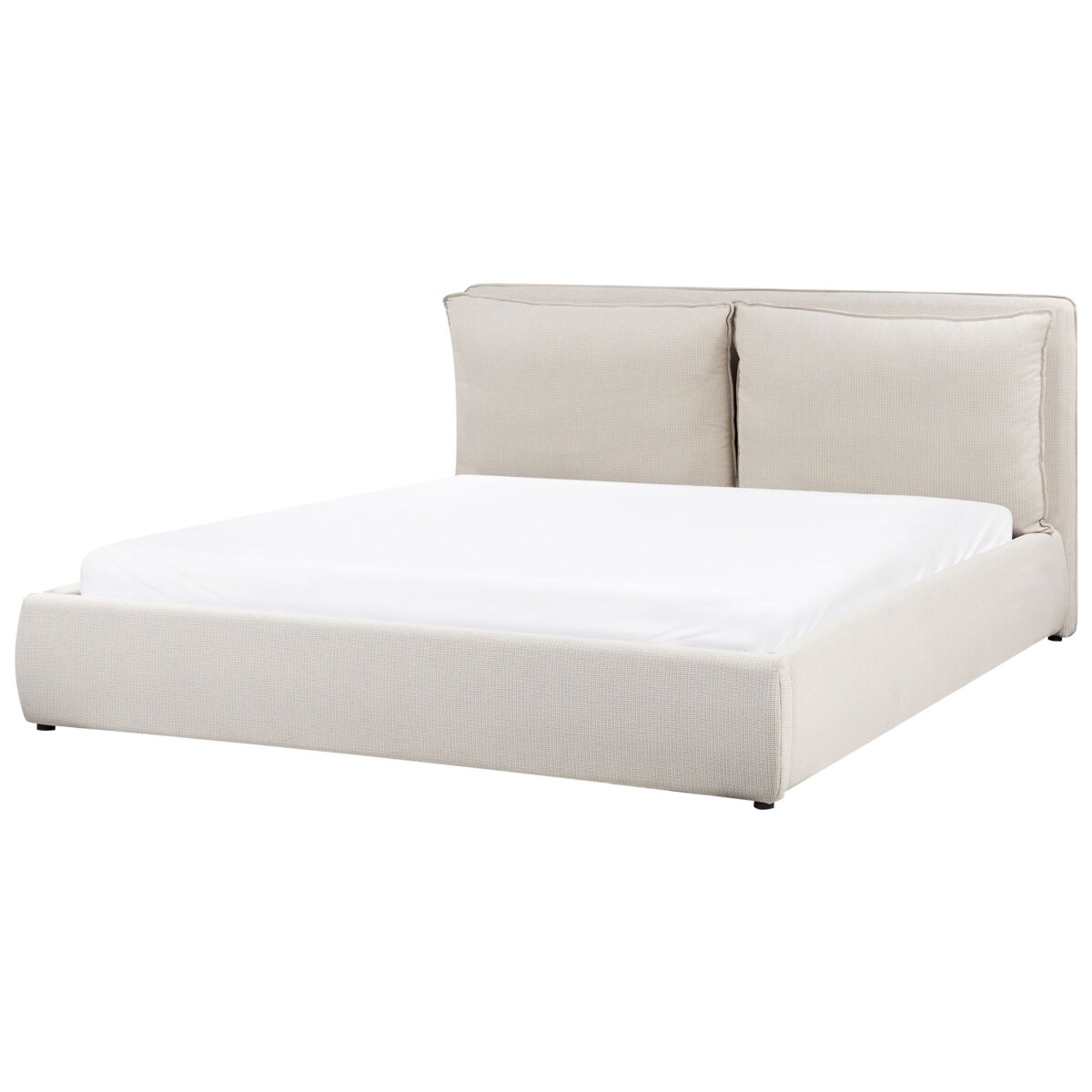 Łóżko z pojemnikiem BAJONNA 180 x 200 cm Beżowy