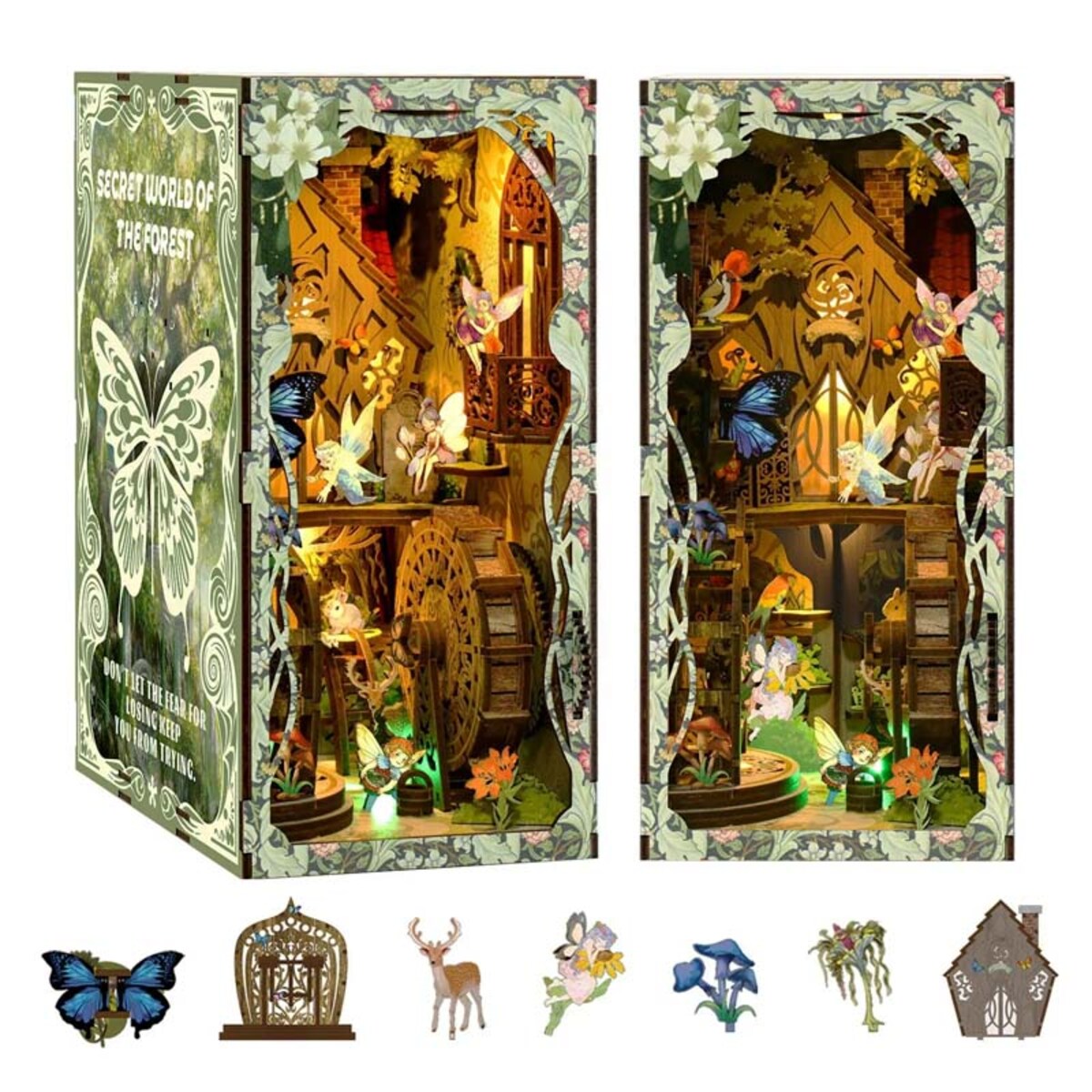 Miniaturowy domek Book Nook - Sekrety lasu