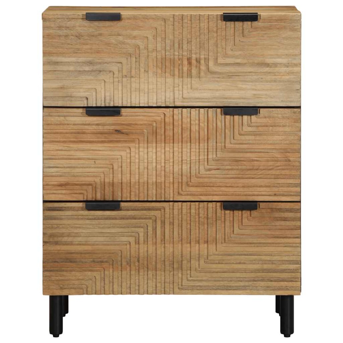 vidaXL Komoda Brązowa 60x33x75 cm Drewno lite Mango