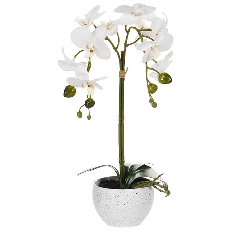 Sztuczna roślina ORCHID 42 cm Biały