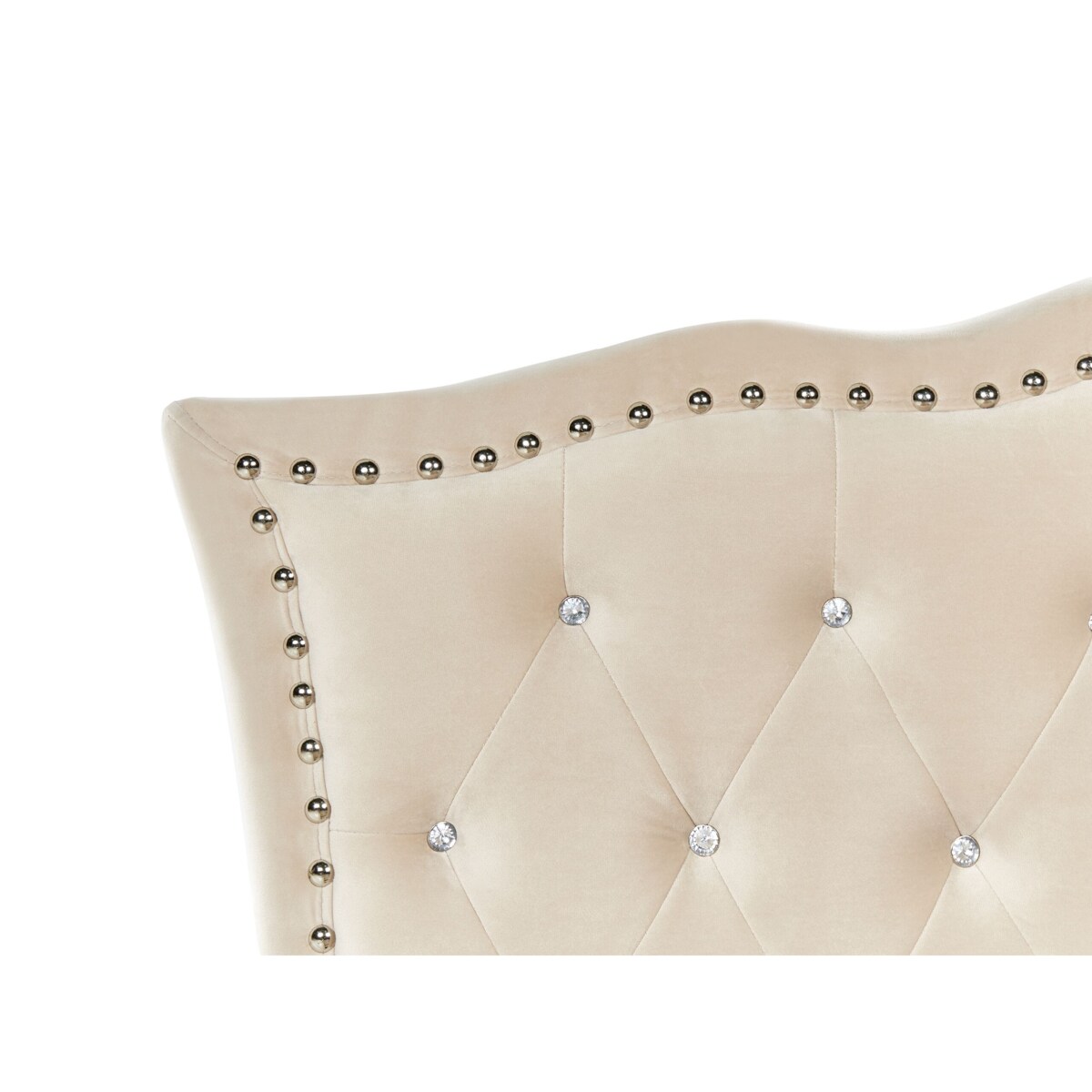 Łóżko welurowe z pojemnikiem 90 x 200 cm beżowe METZ