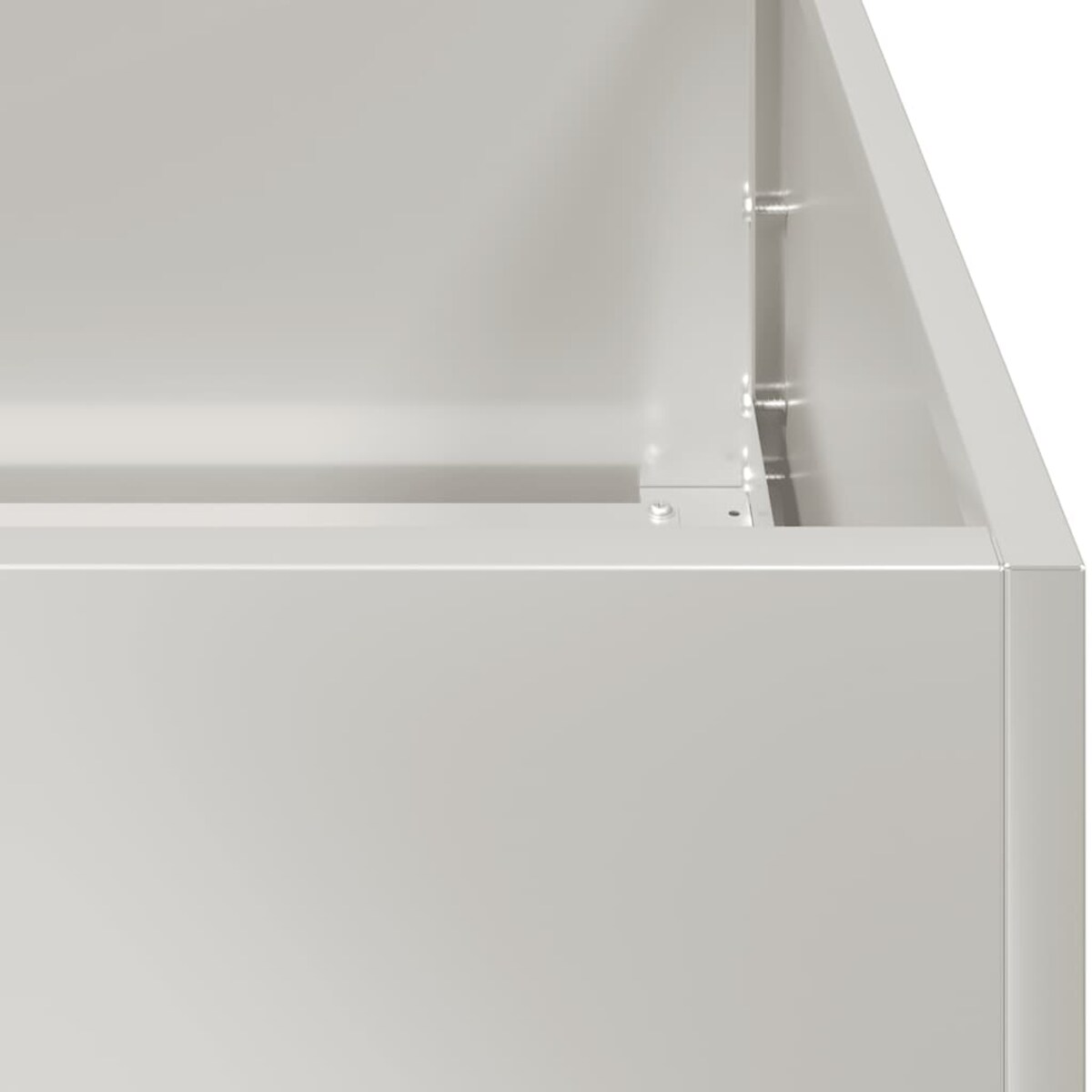 vidaXL Doniczka 80x80x30 cm Stal nierdzewna