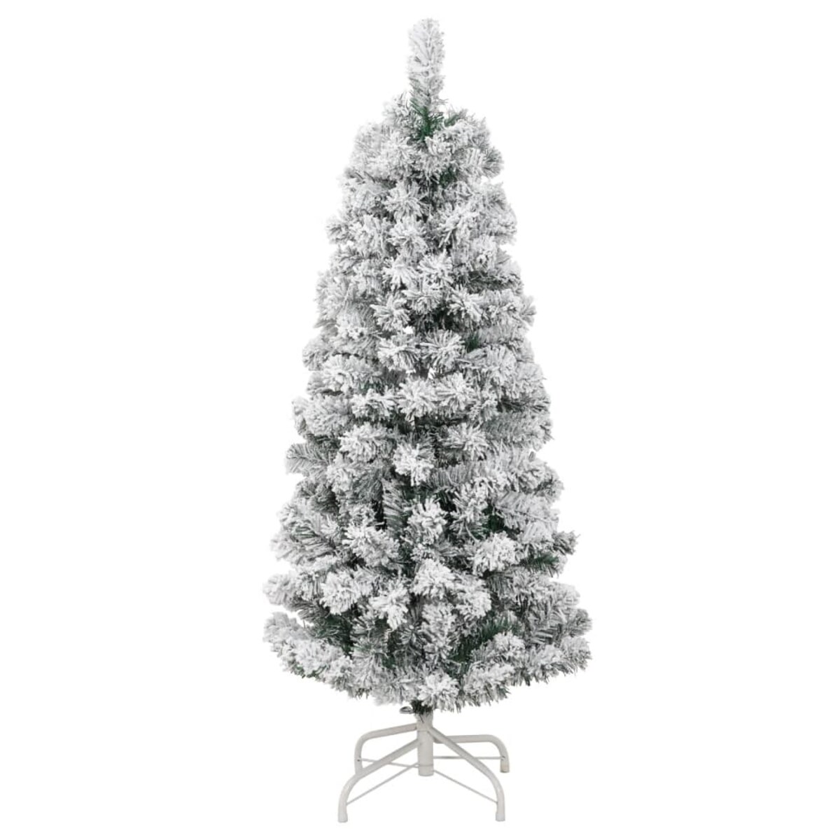 vidaXL Sztuczna choinka zawiasowa, ośnieżona, 150 cm