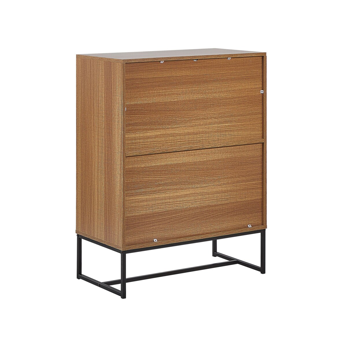 Szafka czterodrzwiowa jasne drewno z białym NUEVA