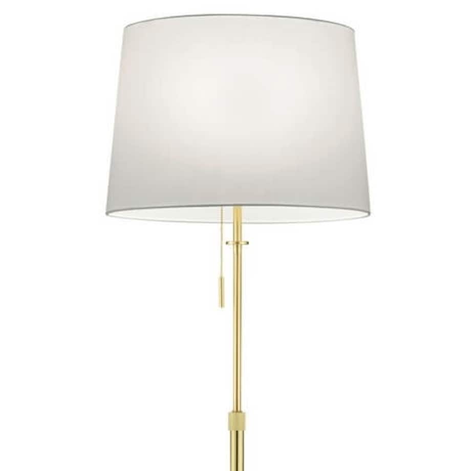 Podłogowa lampa sypialniana Lyon 409100308 złota biała