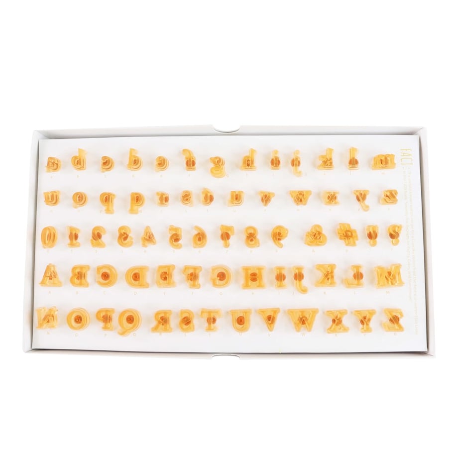 PME Zestaw foremek do tworzenia napisów (66 sztuk)