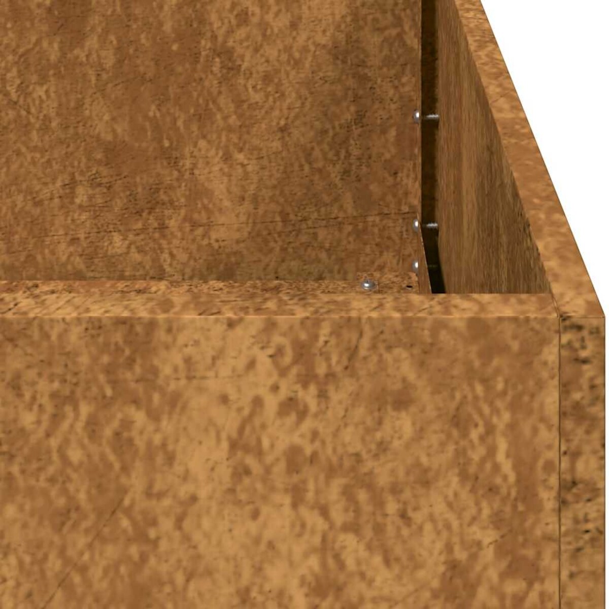 vidaXL Doniczka Rusty 80x40x80 cm Stal nierdzewna