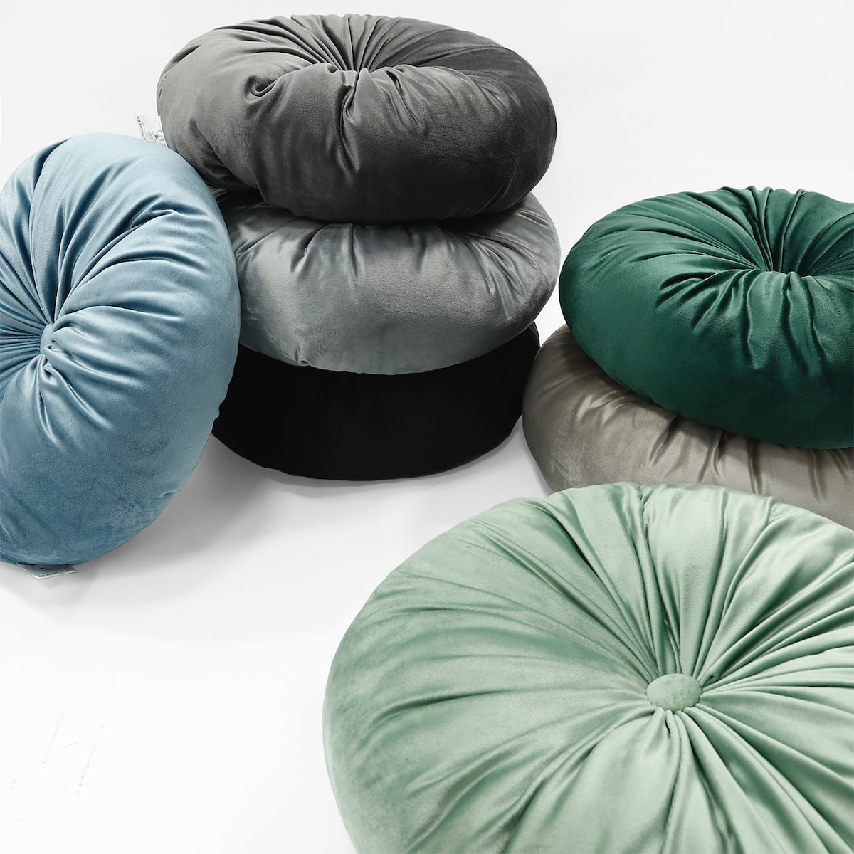 Grafitowa Poduszka Welurowa 40x40 SOFT