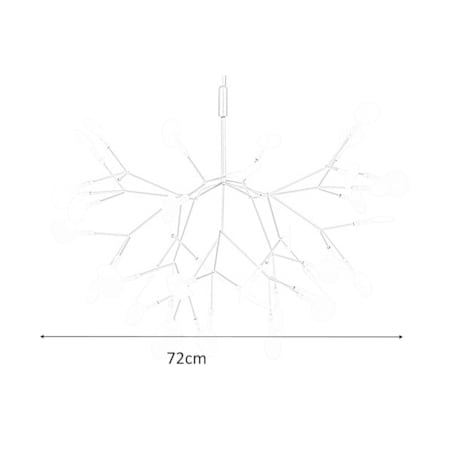 Lampa wisząca Flora MSE010100203 gałązki LED 22,5W miedziana