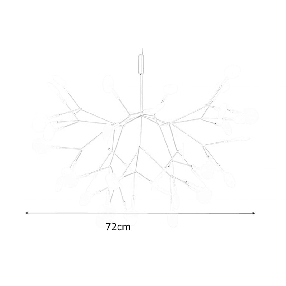 Lampa wisząca Flora MSE010100203 gałązki LED 22,5W miedziana