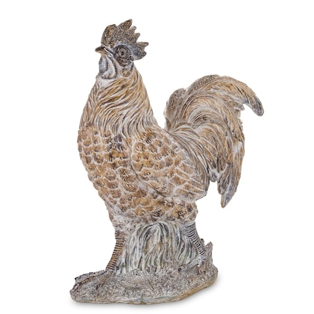 Dekoracja - szary KOGUT 41x17x37 cm