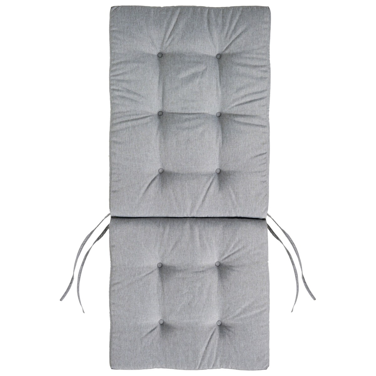 Zestaw 2 krzeseł ogrodowych z poduszkami MAUI PREMIUM Drewno akacjowe Szary