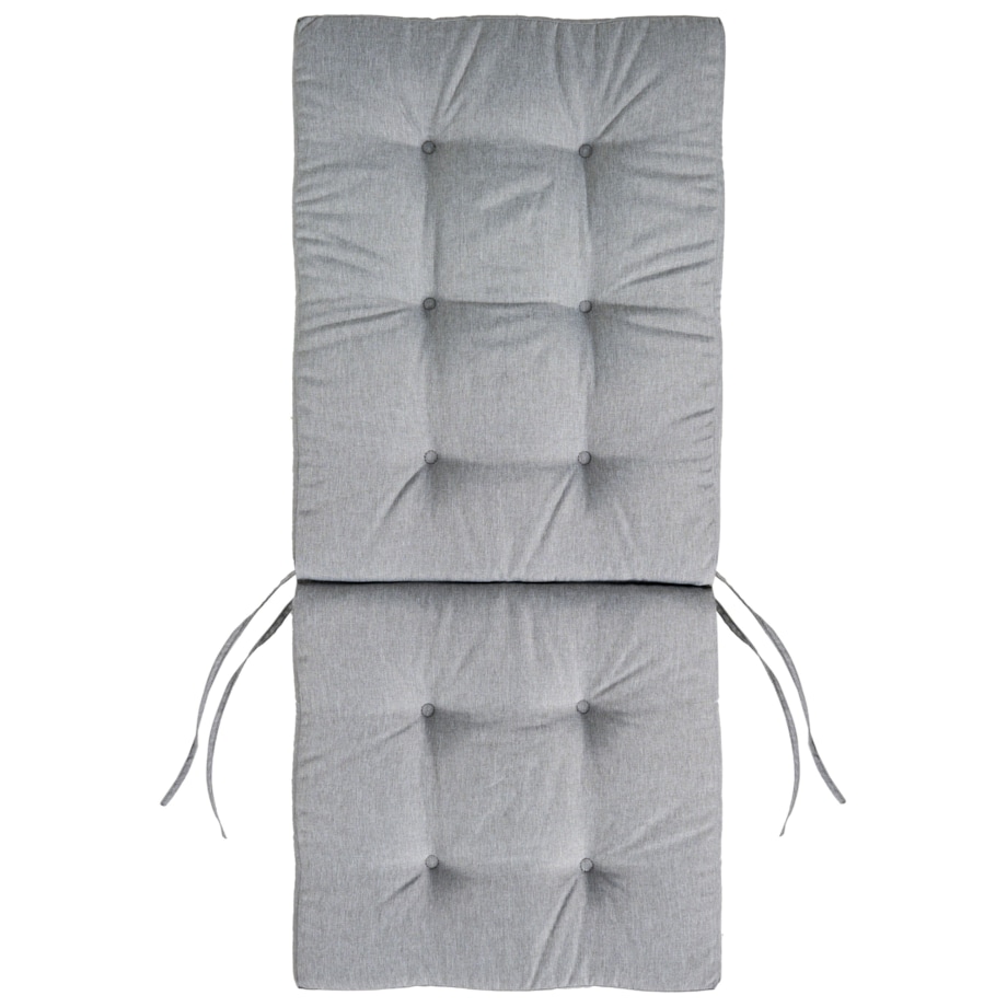 Zestaw 2 krzeseł ogrodowych z poduszkami MAUI PREMIUM Drewno akacjowe Szary