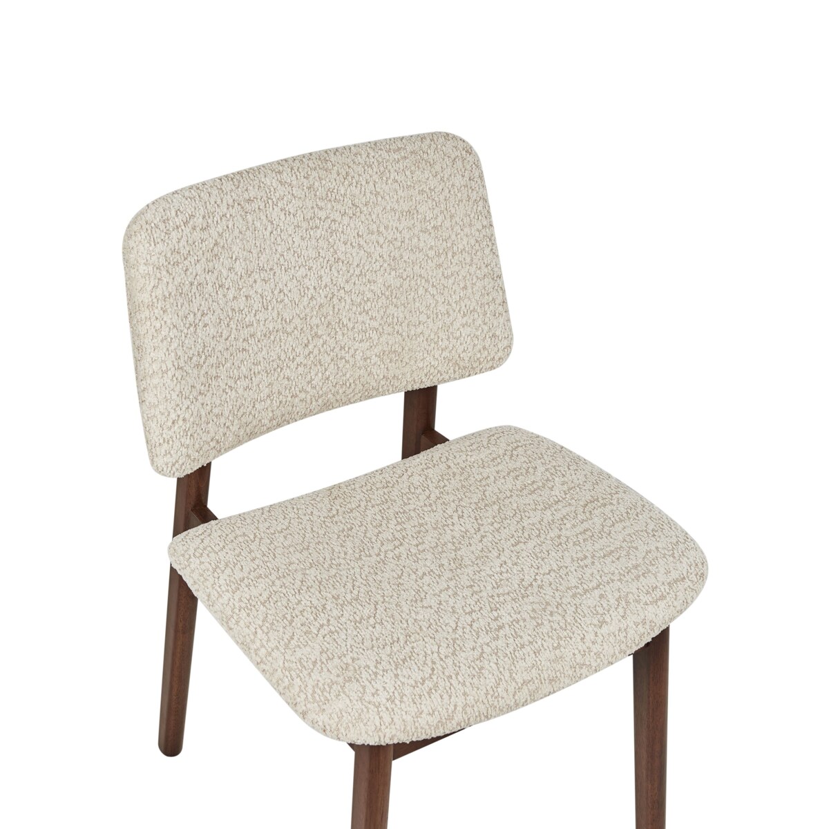 Zestaw 2 krzeseł do jadalni BLANE Drewno kauczukowe Beżowy