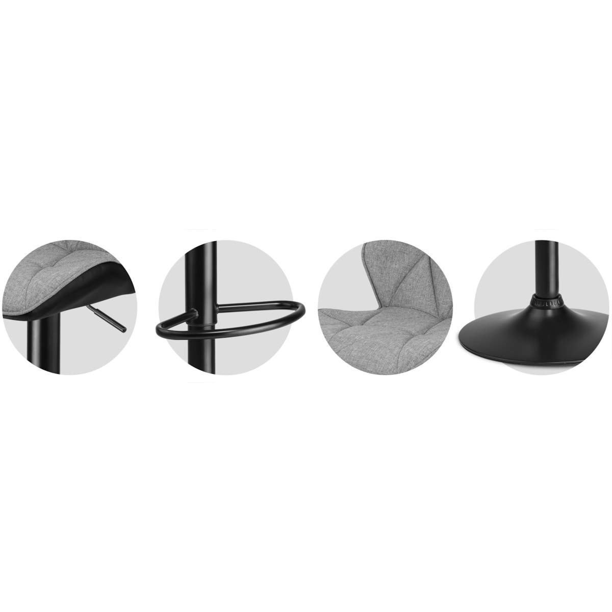 Hoker barowy z oparciem Sofotel Castel 260130-2 2 szt.