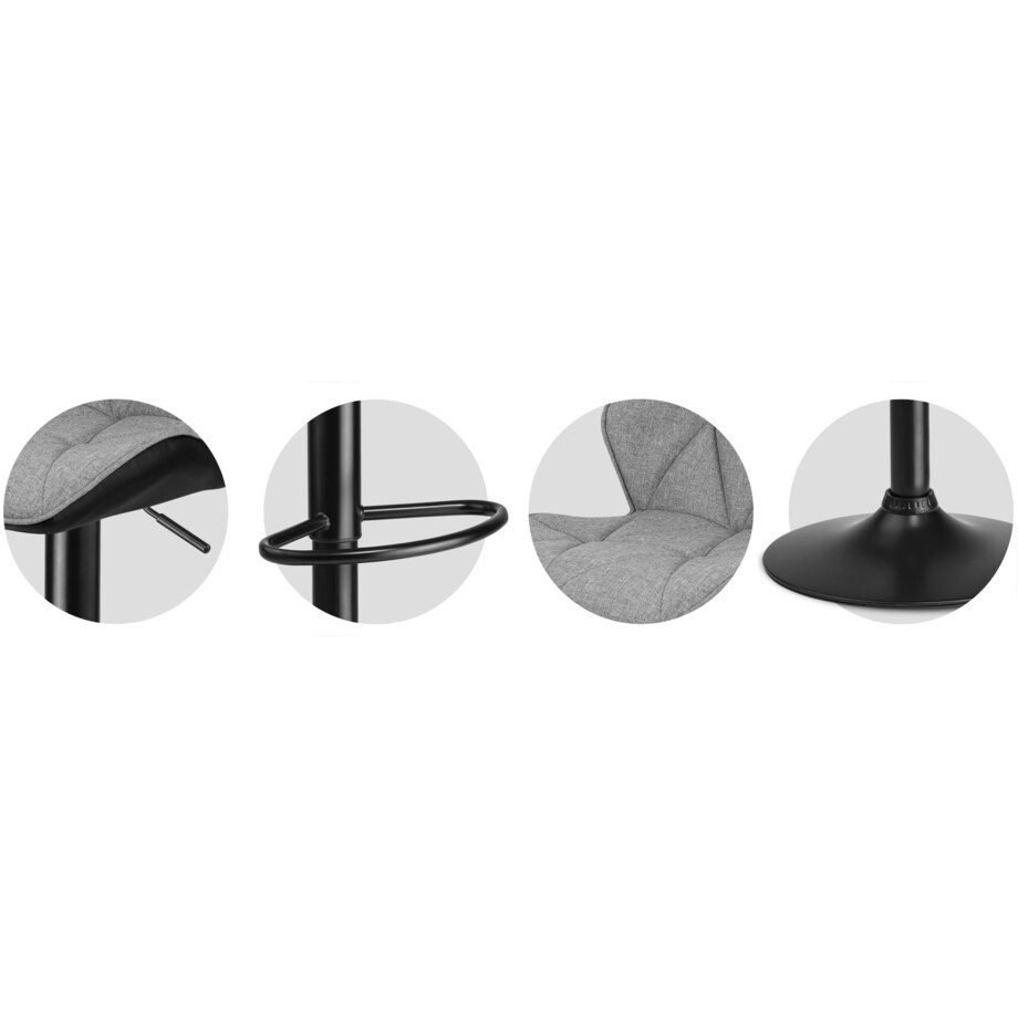 Hoker barowy z oparciem Sofotel Castel 260130-2 2 szt.