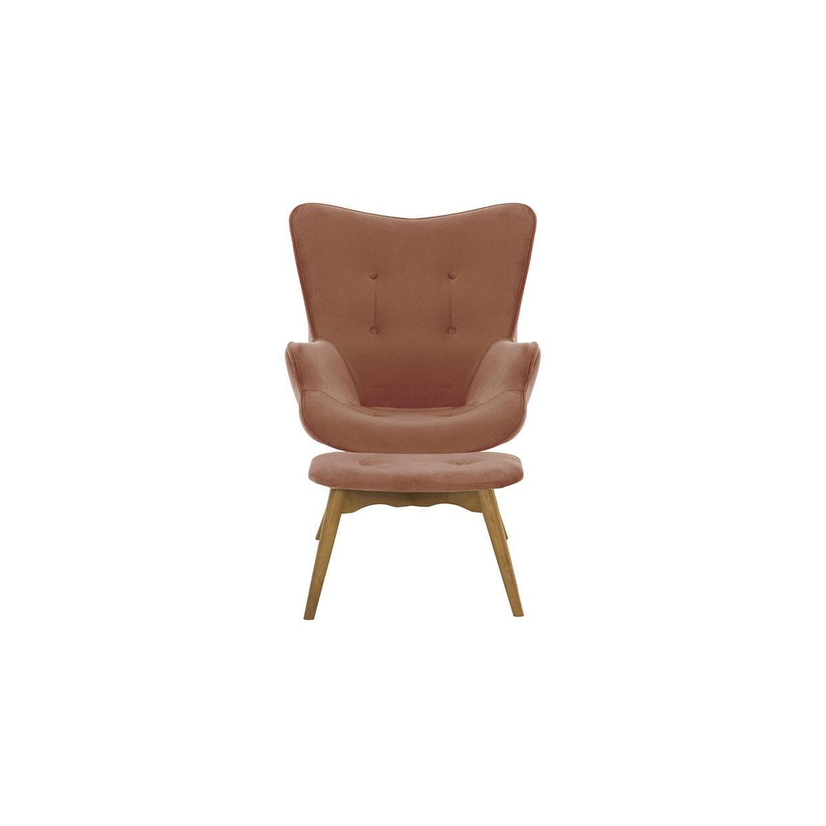 Fotel z podnóżkiem Ducon Velvet-Kronos 29