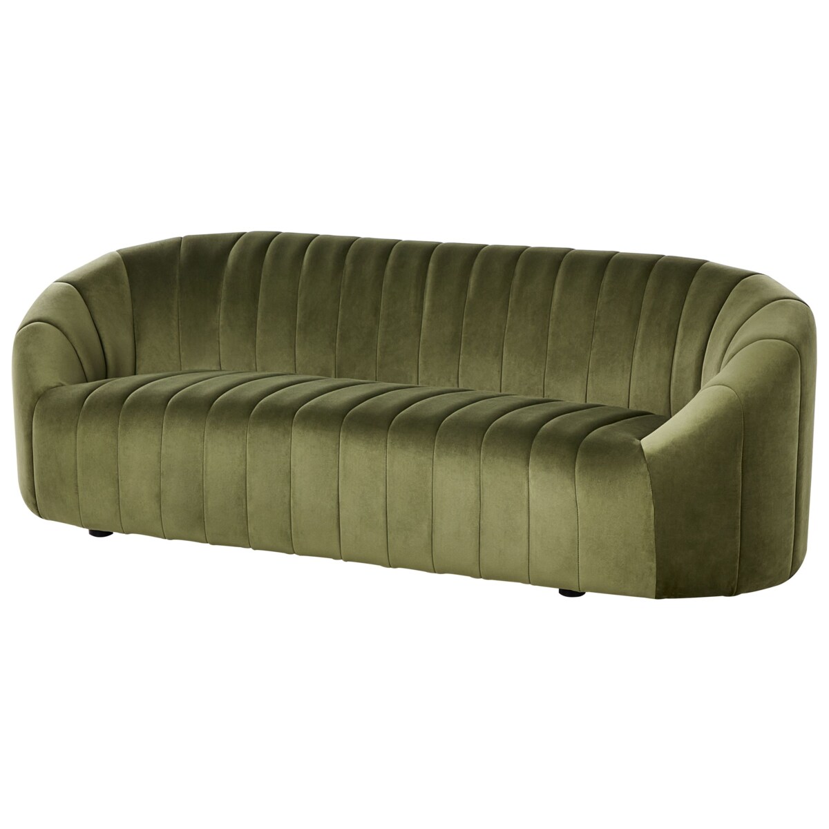 Komplet wypoczynkowy welurowy 6-osobowy zielony MALUNG