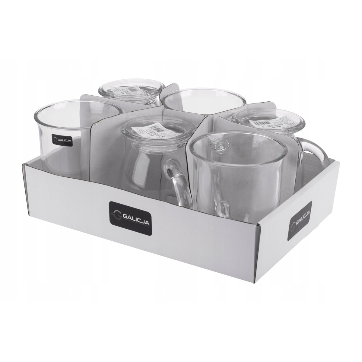 SZKLANKA KUBEK na latte kawę herbatę napoje duży 450 ml na stopce wysoka 6x