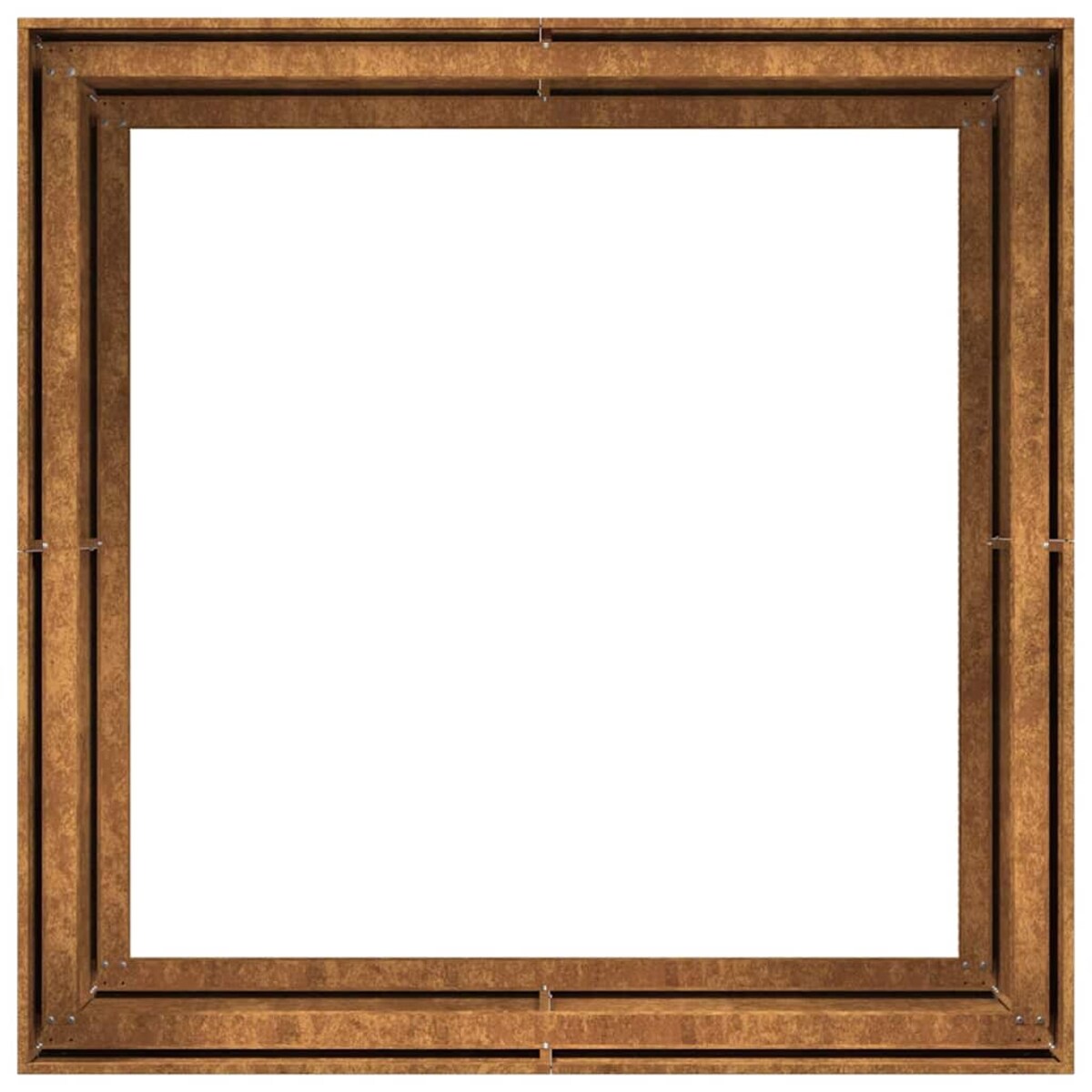 vidaXL Doniczka Rusty 100x100x80 cm Stal nierdzewna