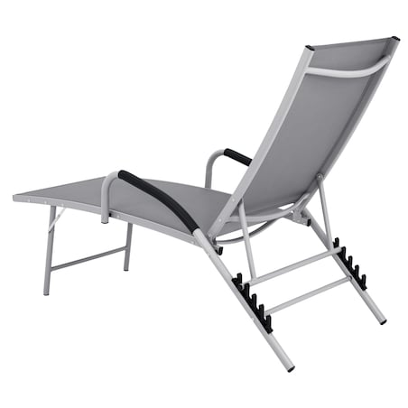Leżanka aluminiowa SKŁADANA ogrodowa regulowana