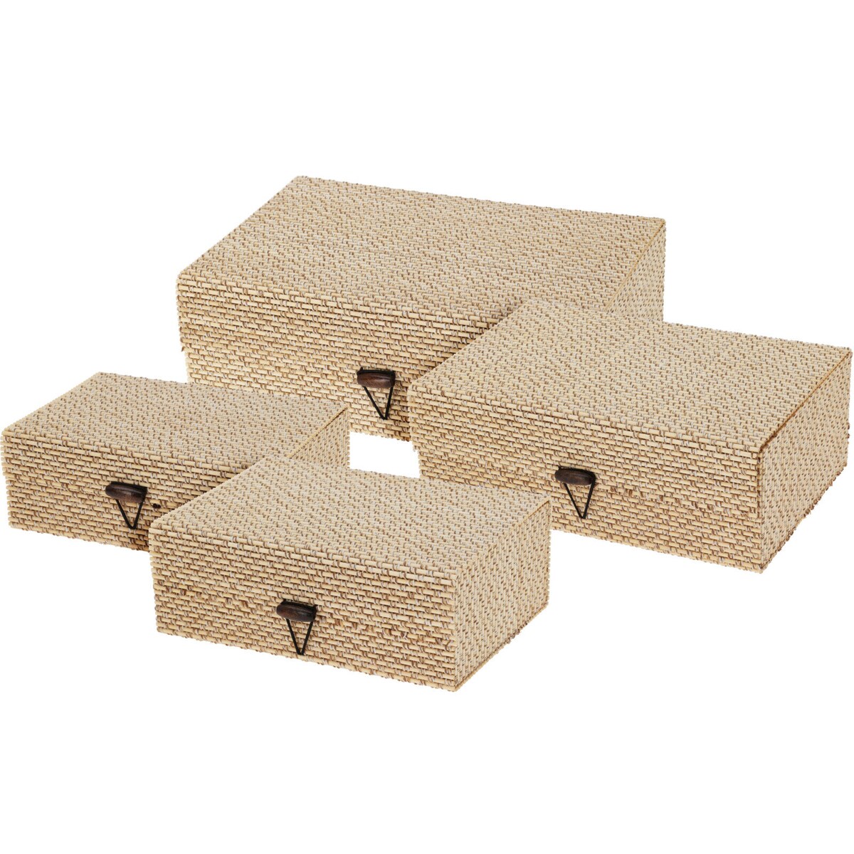 Zestaw 4 koszyków w różnych rozmiarach