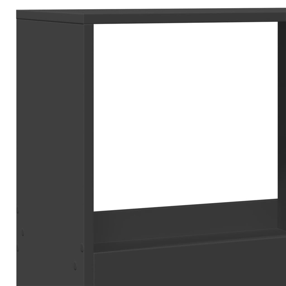 vidaXL Regał/przegroda, czarny, 100x33x175 cm, materiał drewnopochodny