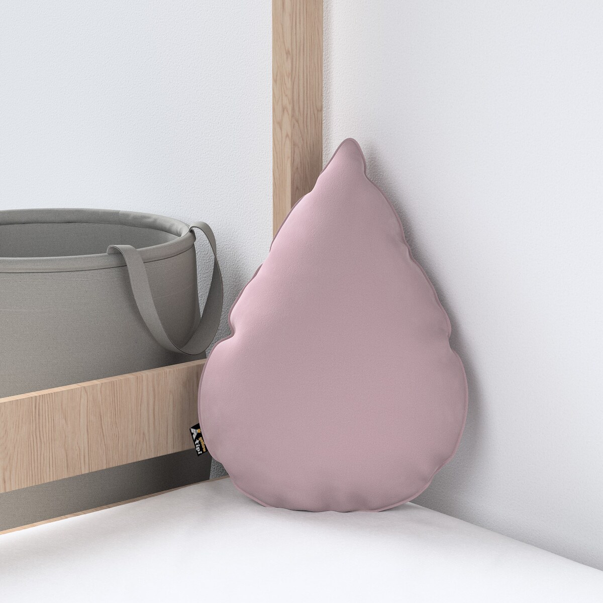 Poduszka Sweet Drop, zgaszony róż, 55x15x35cm, Posh Velvet