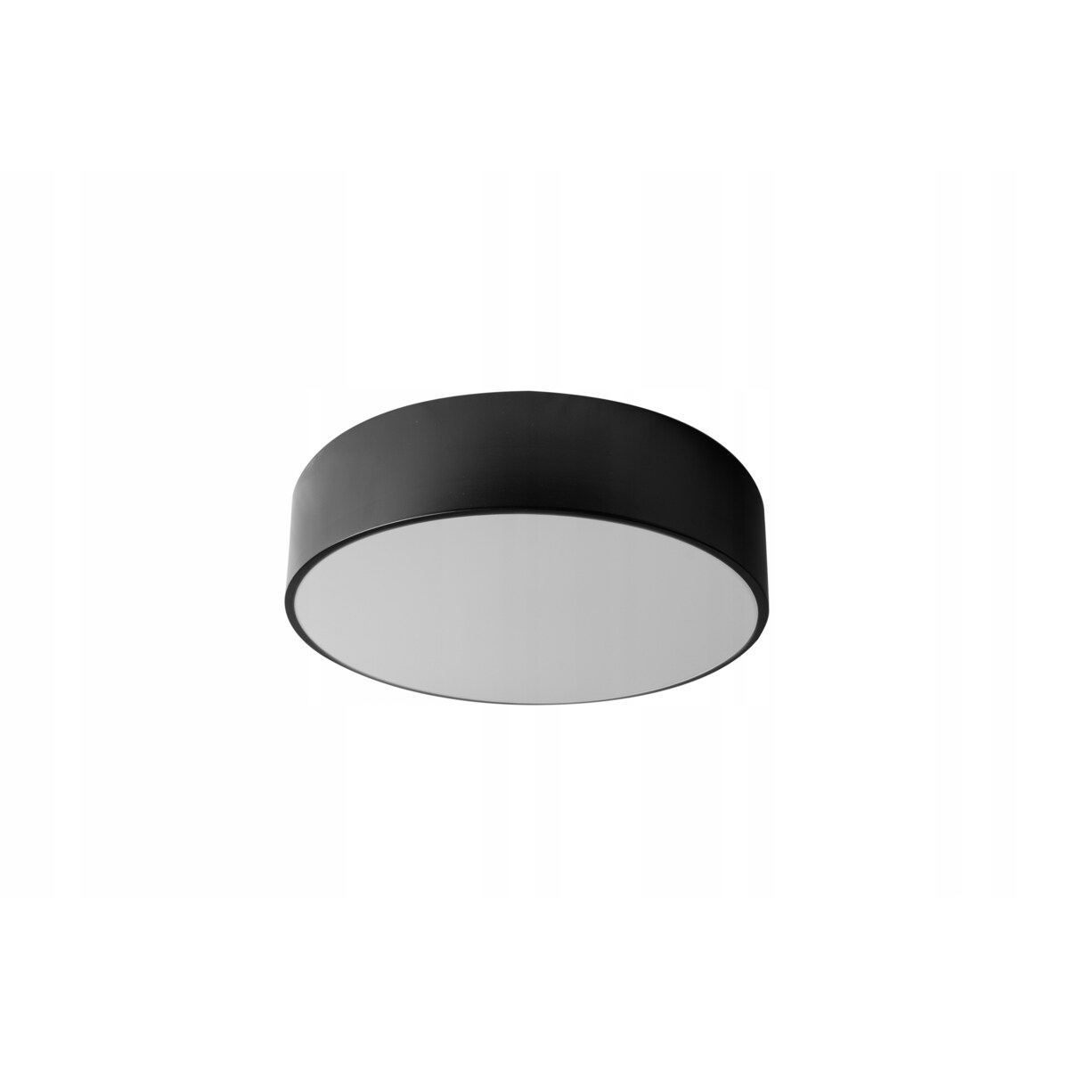 Lampa Plafon 40Cm Okrągła Czarna Sufitowa Żyrandol