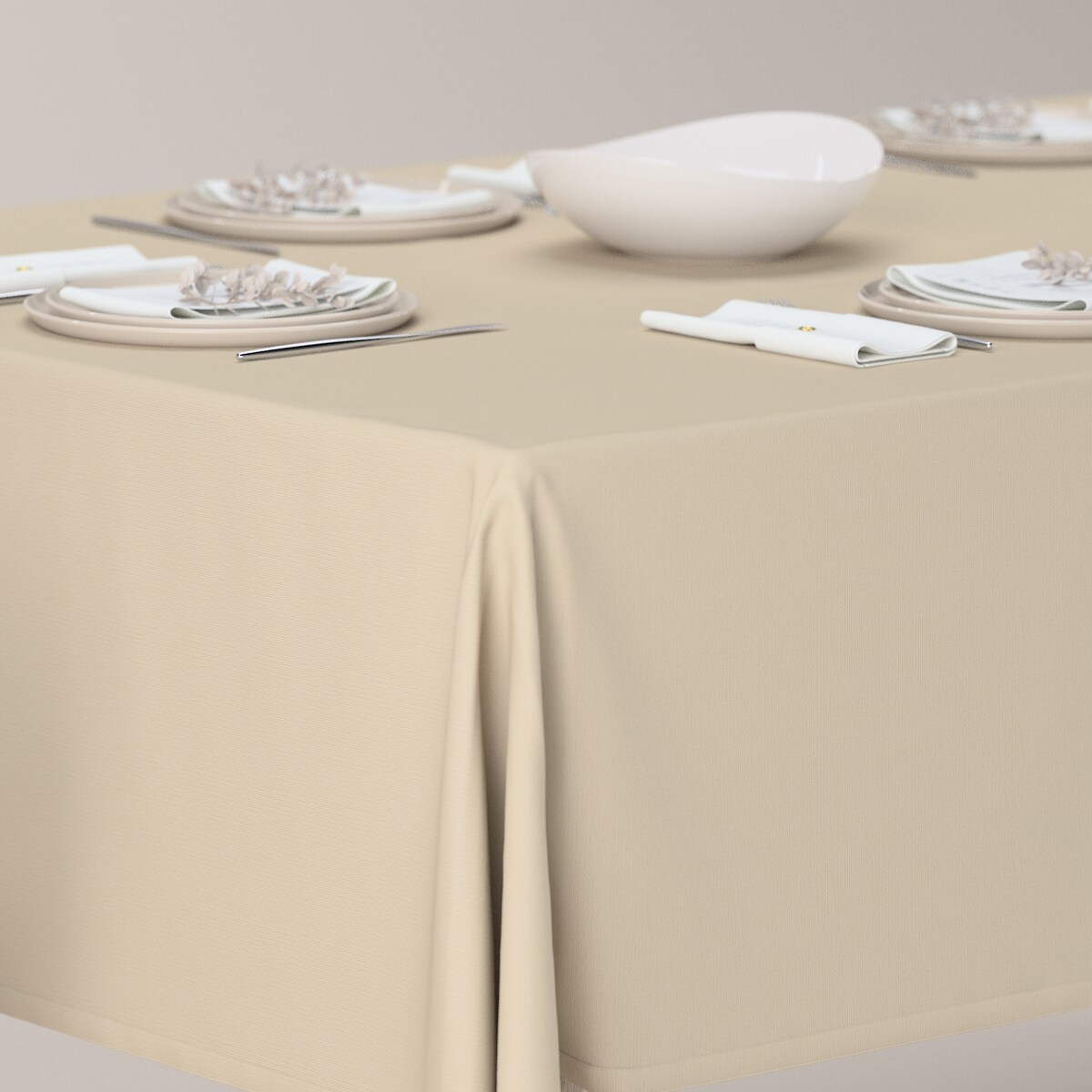 Obrus prostokątny 130 x 160 cm caffe latte (beżowy)