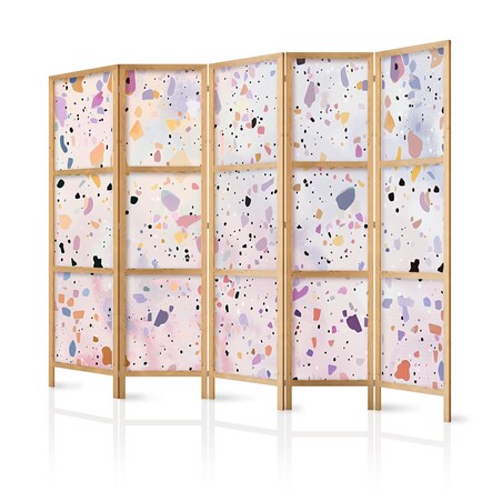 Parawan Japoński 5-panelowy Lastriko W Stylu Confetti 225x172cm