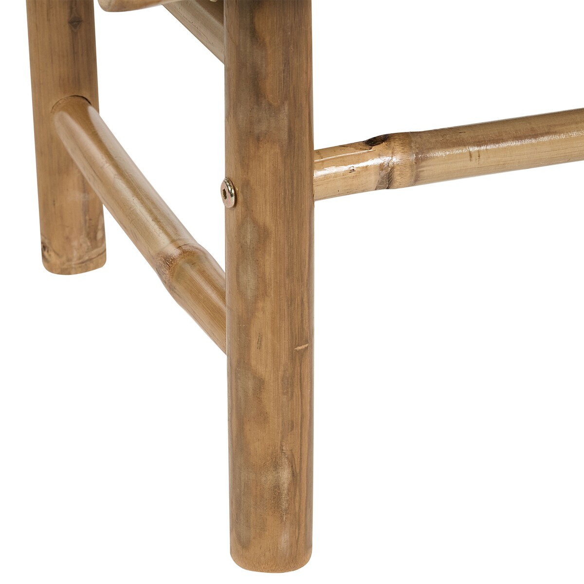 Stolik kawowy ogrodowy TODI 45 cm 80 cm Bambus Brązowy