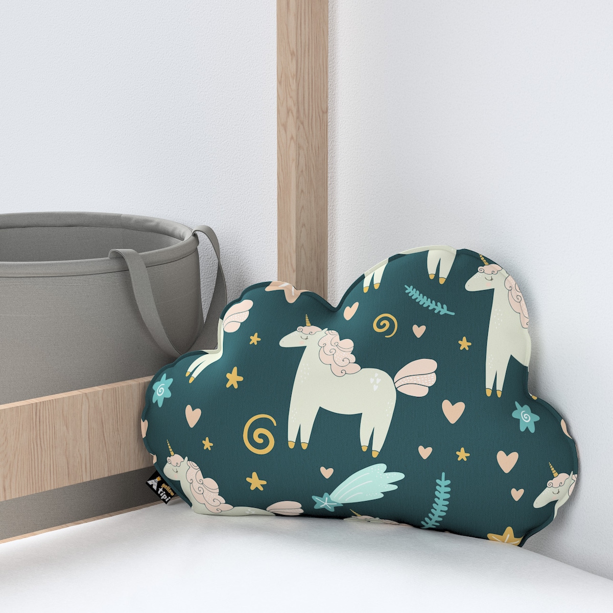 Poduszka Soft Cloud, niebieski, 55x15x35cm, Magic Collection