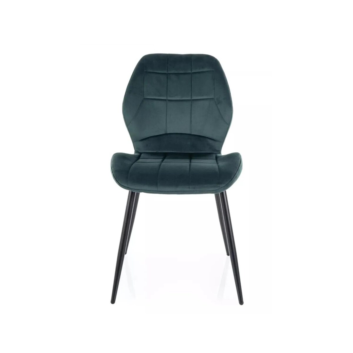 Krzesło tapicerowane JAKE VELVET zielone