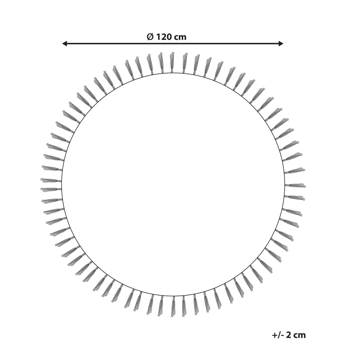Dywan dziecięcy bawełniany z motywem gwiazdy 120 cm złamana biel STARS