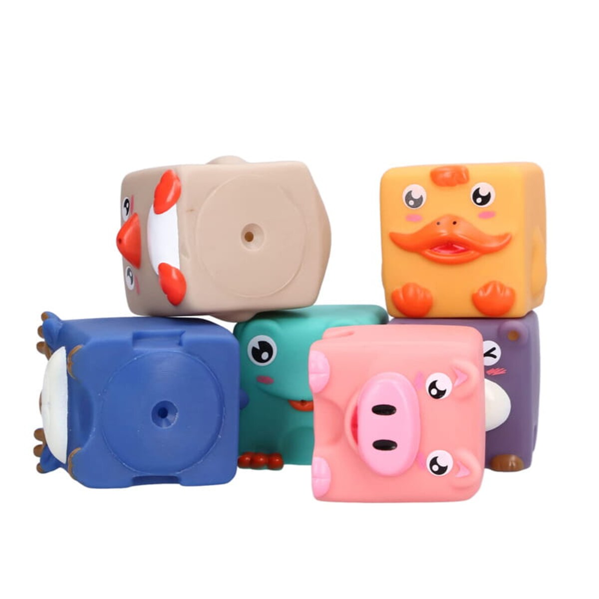 Zwierzątka domowe - miękkie klocki sensoryczne 6 szt