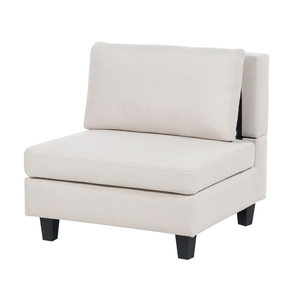 Sofa modułowa 3-osobowa z otomaną jasnobeżowa UNSTAD