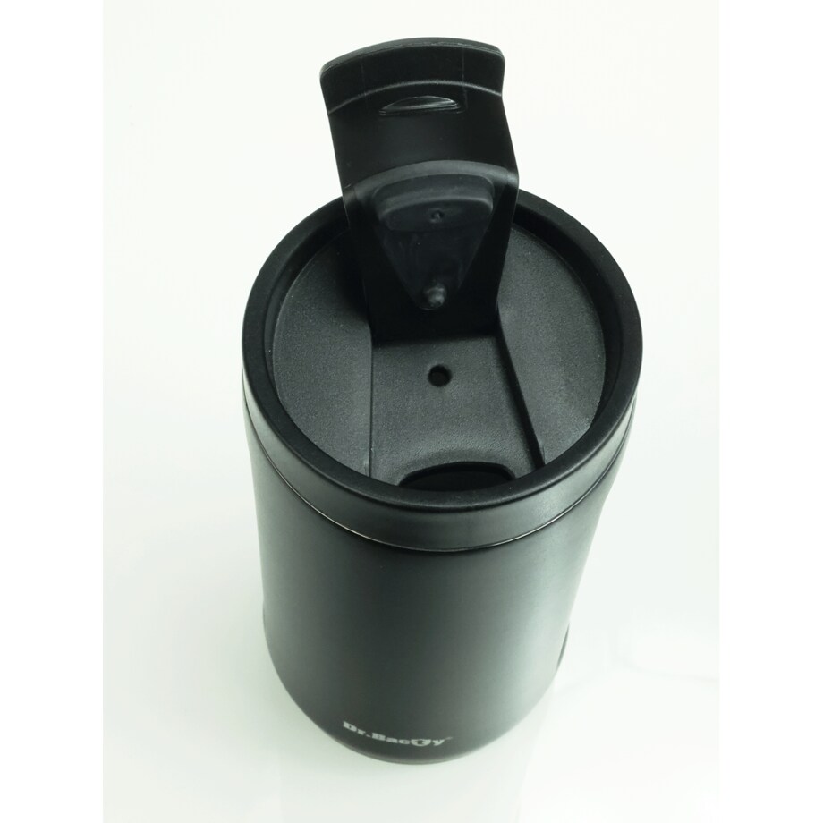 Kubek termiczny 2w1 Dr.Bacty Notus Buldog francuski - czarny