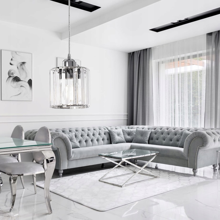 Lampa Wisząca Toolight Glamour Chromowana