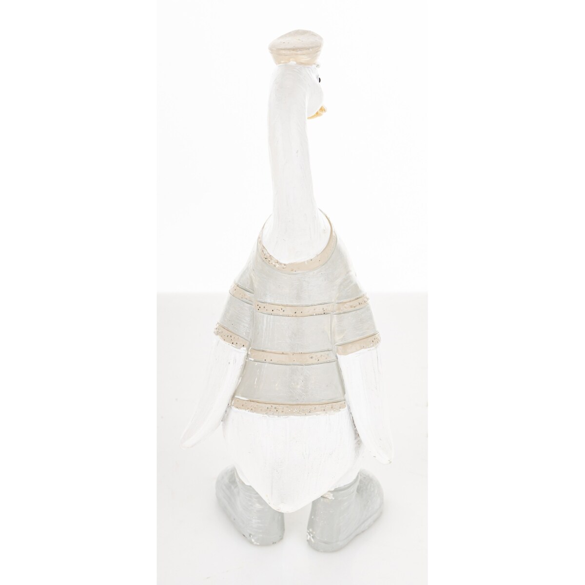 Dekoracja - biała gąska 15x5,5x7 cm GOOSE-2