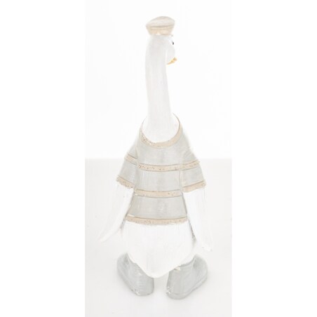 Dekoracja - biała gąska 15x5,5x7 cm GOOSE-2