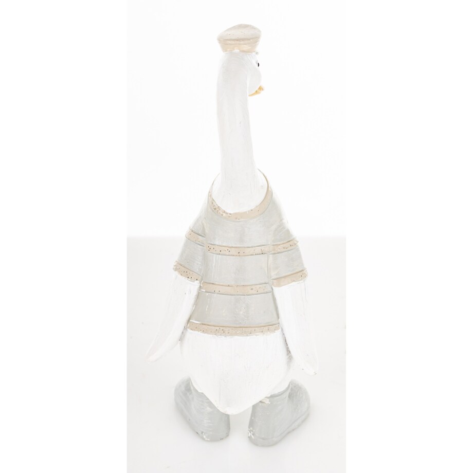 Dekoracja - biała gąska 15x5,5x7 cm GOOSE-2