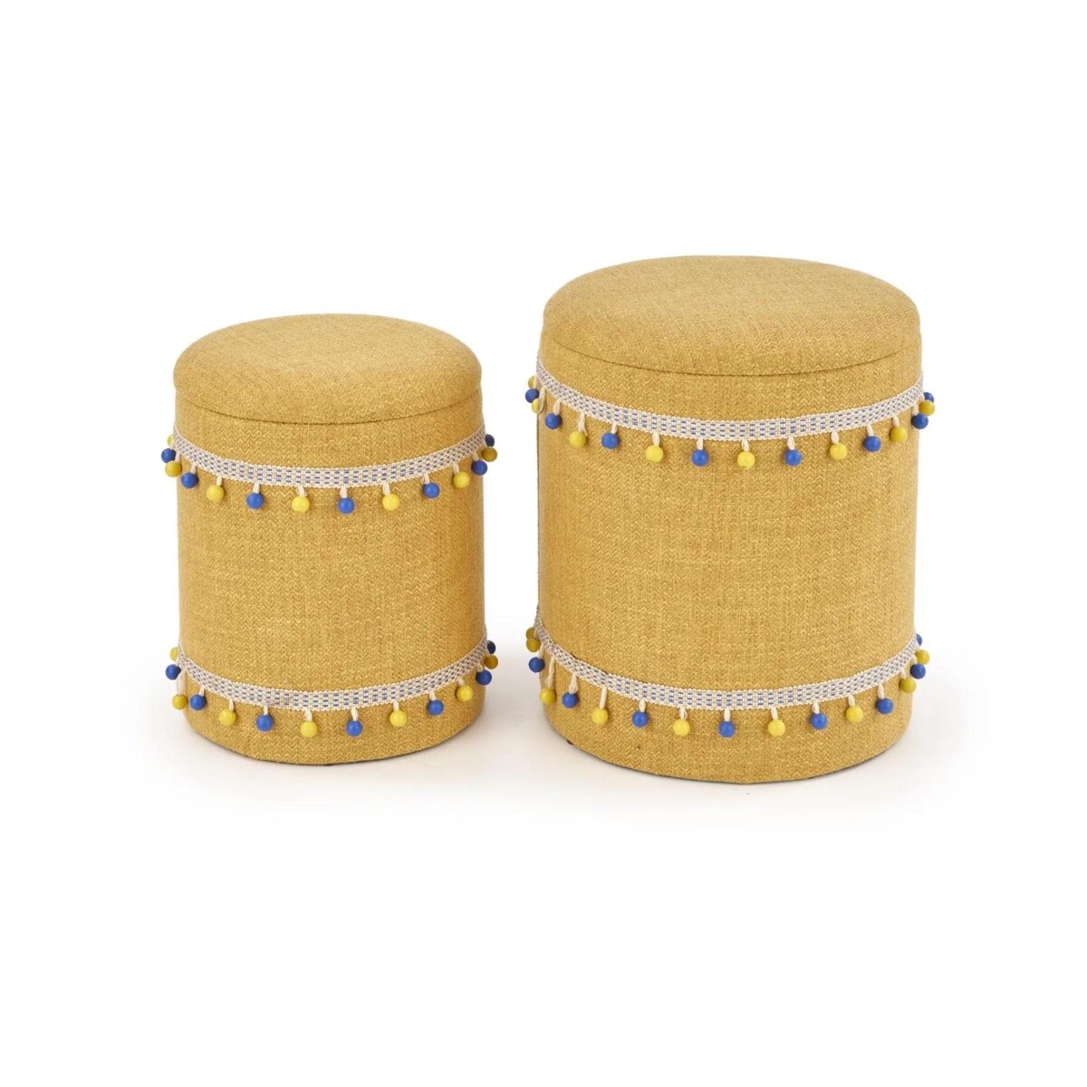 Zestaw puf GRADO żółty