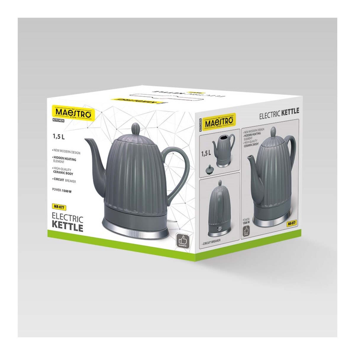 Maestro czajnik elektryczny 1.5L 1500W MR077