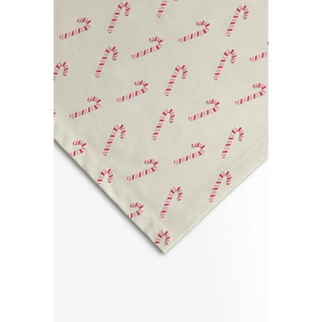 Obrus świąteczny - Laski cukrowe- beż 140x220 cm