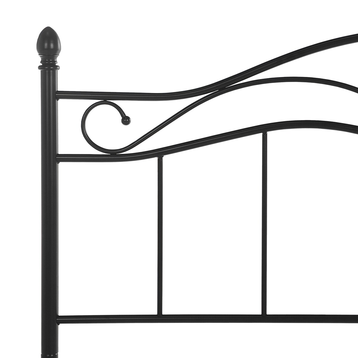 Łóżko Metal ANTLIA 180 x 200 cm Czarny