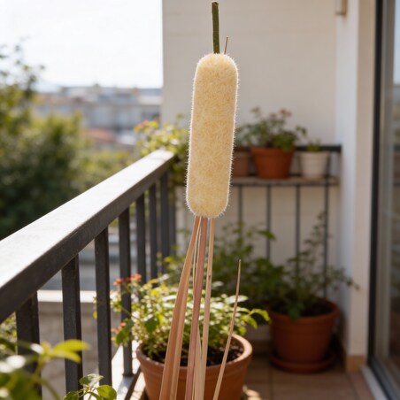 Roślina Sztuczna Trawa W Doniczce 125 Cm Wysokości Różowa Jak Żywa Ozdoba