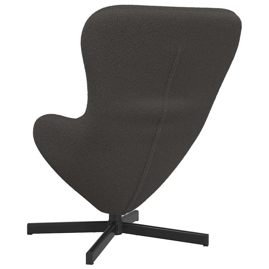 vidaXL Fotel jajo ciemno szary 63 x 73 x 90 cm